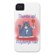 Thumbs Up! Polydactyls Rule! Iphone 4 Case-mate Case