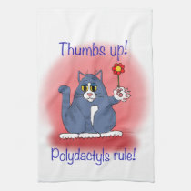 Thumbs Up! Polydactyls Rule! Hand Towel