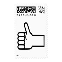 Thumbs up postage stamps
