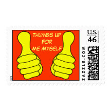 Thumbs Up Postage Stamp Template