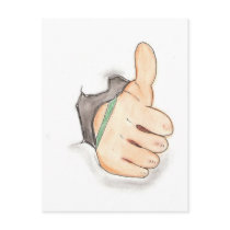 Thumbs up postcards