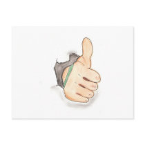 Thumbs up postcards