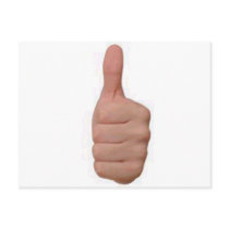 Thumbs up! postcards