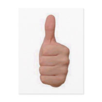 Thumbs up! postcards