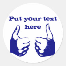 Thumbs Up Round Sticker