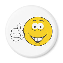 Thumbs Up Smiley Face Fridge Magnets