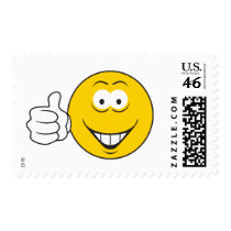 Thumbs Up Smiley Face postage