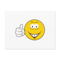 Thumbs Up Smiley Face Post Cards