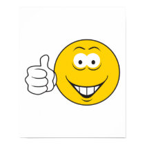 Thumbs Up Smiley Face posters