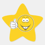 Thumbs Up Smiley Face Star Stickers