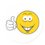 Thumbs Up Smiley Face Sticker