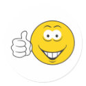 Thumbs Up Smiley Face stickers