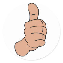 Thumbs up stickers