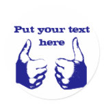 Thumbs Up Round Sticker