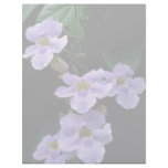 Thunbergia grandiflora flowers personalized letterhead