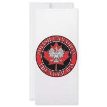Thunder Bay Round Polish Canadian Leaf Rack Cards