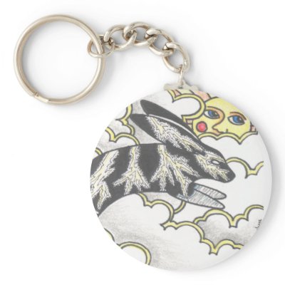 Thunder Bunny Key Chains by smilodonart