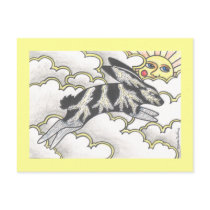 Thunder Bunny postcards by smilodonart Thunder Bunny postcards