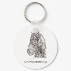 thunder by donna grasso for horsesisters keychain