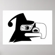 Thunderbird Black/White Poster