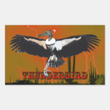 Thunderbird Rectangle Stickers
