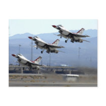 Thunderbirds taking off Postcard