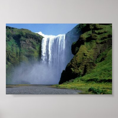 Thundering Mist, Iceland print