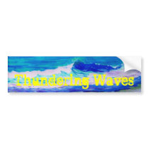 thundering waves bumper stickers