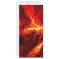 Thunders - Red Abstract Modern Art rack cards by made_in_atlantis Thunders - Red Abstract Modern Art rack cards