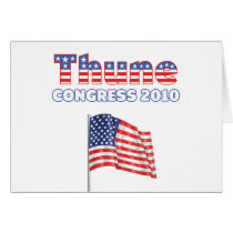 Thune Patriotic American Flag 2010 Elections Greeting Cards