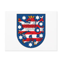 Thuringen Coat of Arms Postcard by FlagTshirts Thuringen Coat of Arms Postcard