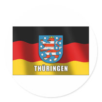 Thüringen coat of arms stickers by german_pride Thüringen coat of arms stickers