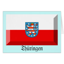 Thuringen Flag Gem Greeting Cards