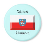 Thuringen Flag Gem Fridge Magnets