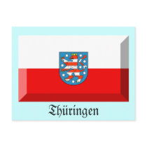 Thuringen Flag Gem postcards by Vexillophile Thuringen Flag Gem postcards