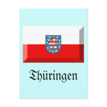 Thuringen Flag Gem postcards by Vexillophile Thuringen Flag Gem postcards