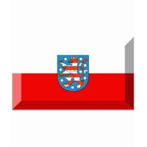 Thuringen Flag Gem t-shirts