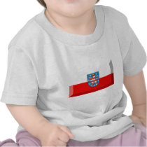Thuringen Flag Gem t-shirts