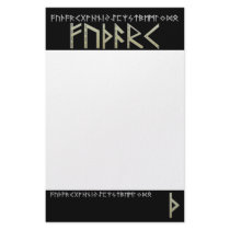 Thurisaz Rune gold Customized Stationery