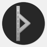 Thurisaz Rune grey Sticker