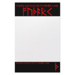 Thurisaz Rune red Stationery