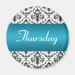 Thursday Blue - Damask Magnet