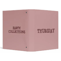 THURSDAY EARTH COLLECTIONS BINDERS