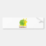 Thursday Snail Bumper Sticker