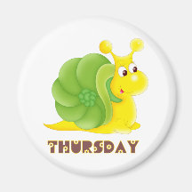 Thursday Snail Magnet