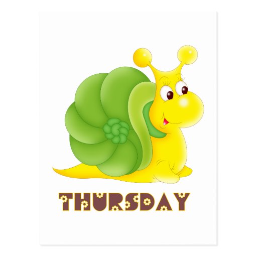 Thursday Snail Post Card