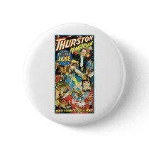 Thurston Magician & Jane ~ Vintage Magic Act Button