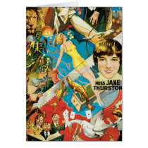 Thurston Magician & Jane ~ Vintage Magic Act Card