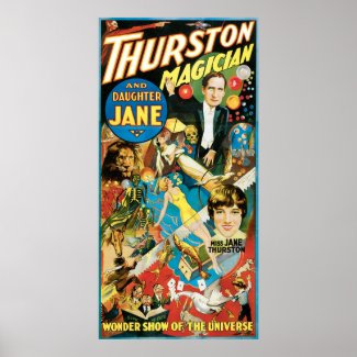 Thurston The Great Magician & Daughter Jane print