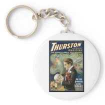 Thurston The Great Magician ~ Vintage Magic Act Keychain
